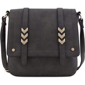 Double Compartment Large Flapover Crossbody Bag